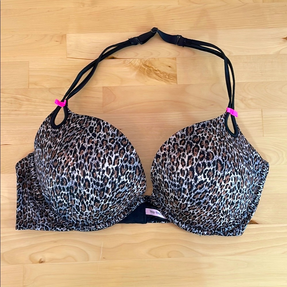 Leopard Print Victoria secret sexy Women's halter Bra 38D
